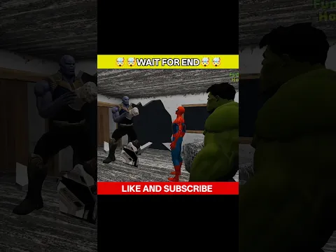 Granny ने चुराया Thanos का Stone Gloves ,Thanos आया मारने #granny #hulk #thanos #spiderman #shorts