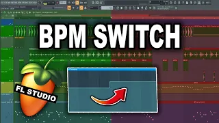 How To Do A Tempo Change  / BPM Switch In FL Studio 2025