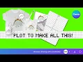 Stegosaurus Canva Drawing for Kids on a Coordinate Plane