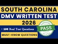 South Carolina DMV Written Test 2026 - 100 Must-Know Questions SC Permit Test 2026