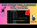 Java Program to Check Whether an Alphabet is Vowel or Consonant - using switch