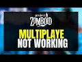 Project Zomboid Multiplayer Not Working - Fix Can t Play Multiplayer