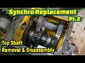 Synchro Top Shaft Removal and Disassembly - John Deere 3010 Synchronizer Replacement