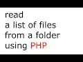 PHP function that reads a folder and lists its files and subfolders opendir readdir