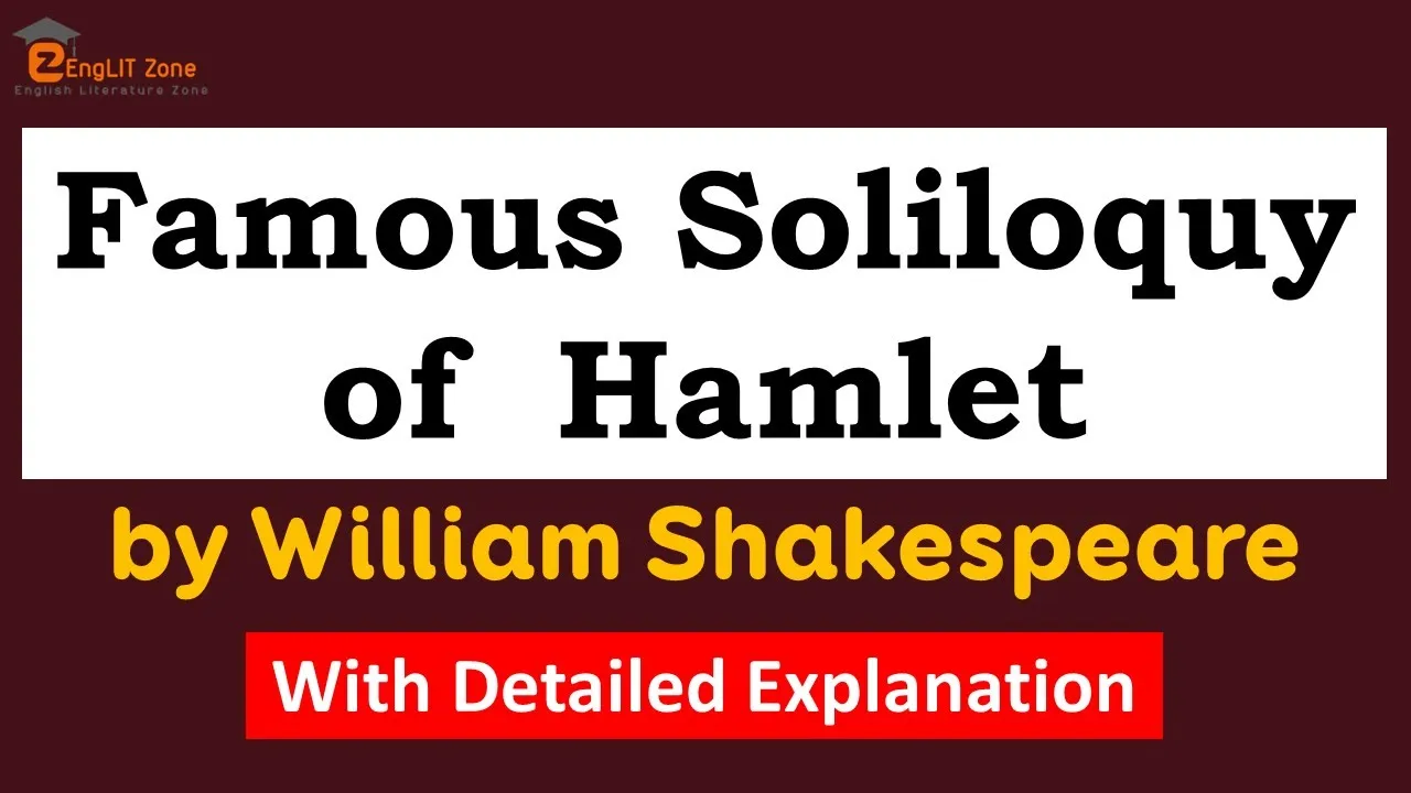 Hamlet's Soliloquy | Hamlet's Famous Soliloquy To Be or Not To Be That is the Question |Shakespeare