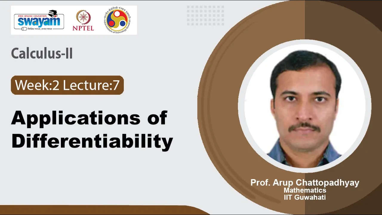 Lec 11: Applications of Differentiability