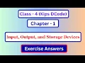Computer Class 4 Chapter 1 Question Answer Class 4 Computer Lesson 1 Exercise Answers Kips DCode