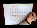 Number Grid Subtraction Counting Up