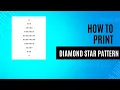 Learn to Code a Diamond Star Pattern in Java - Step-by-Step Tutorial