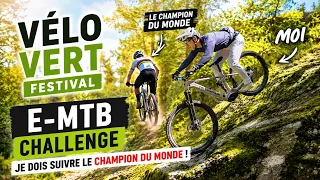 SUIVRE LE CHAMPION DU MONDE sur l'E-MTB Challenge, Possible ?