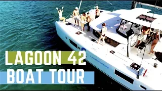 Exterior Lagoon 42 Catamaran Boat Tour Part 1 EP 30