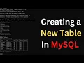 How to create new Database and Table in MySQL Command Line Client - Create Table In MySQL
