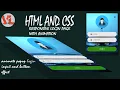Login Input - Button Effect Popup In Visual Studio Code HTML CSS