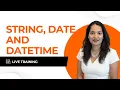 String Data Type Date Time and Datetime Datatype in Apex Full Lecture