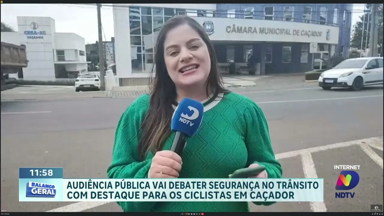 Audiência Pública em Caçador debate segurança no trânsito para Ciclistas