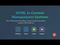 HTML in Content Management Systems CMS Explained for Beginners
