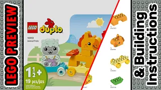 PREVIEW: 10412, LEGO Duplo, Animal Train​ & Building Instructions! LEGO 2024