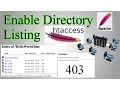 Web Server Enable Directory Listing Directory Browsing with htaccess create files with no name