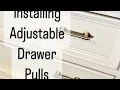 Installing Adjustable Drawer Pull Hardware