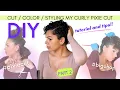 DIY PIXIE CUT COLOR STYLING CUT YOUR NATURAL CURLY PIXIE YOURSELF MY STYLING ROUTINE PART 2