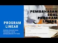 Soal UTBK Program Linear Diselesaikan dengan PYTHON Tutorial