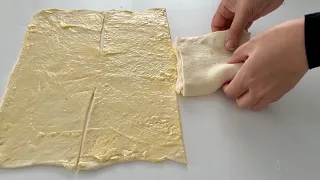 Sıra dışı bir yöntem❗️Bu kolay yöntemi öğrendiğimden beri haftada 3 gün yapıyorum❗️Katmer poğaça 