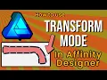 Affinity Designer 2 Tutorial How to Use Transform Mode with Nodes