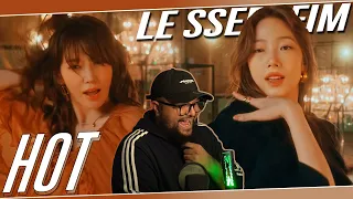 le sserafim hot english ver performance film reaction this version is good 