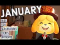 Animal Crossing New Horizons Guide to JANUARY Bugs Fish Events and More Northern Hemisphere