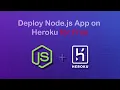 Deploy Node js App on Heroku in 8 steps Git Heroku Tutorial HexaCode