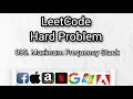 895 Maximum Frequency Stack LeetCode Competitive Programming