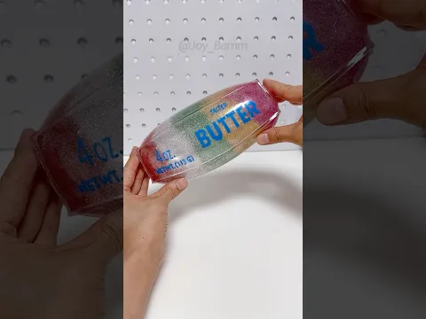 Glitte🧈Butter Squishy DIY with Nano Tape! #Balloon #실리콘테이프