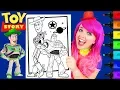 Coloring Makeover Woody Buzz Toy Story 4 Coloring Page Prismacolor Markers KiMMi THE CLOWN