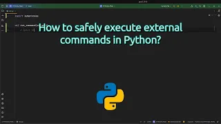 How to safely execute external commands in Python The Dangers of Running External Commands