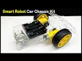 2WD Smart Robot Car Chassis kit Unboxing assembling