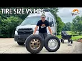 Do Larger Tires Affect MPG We Put Our Ford Transit Camper Van to the Test