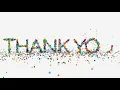 motion graphics thank you animation on white hu446 mul WL