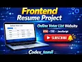 Online Voting System Project HTML CSS JavaScript College Mini Project Resume Project