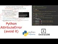 Python AttributeError Ways to avoid