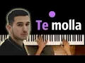 Arnon - Te Molla (feat. Killua) ● караоке | PIANO_KARAOKE ● + НОТЫ \u0026 MIDI