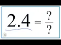 2 4 as a Fraction simplified form