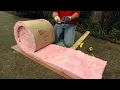 How We Easily Cut Fiberglass Insulation with This Trick