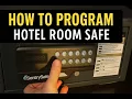 How to Set a Code on Your Hotel Room Safe Sentry Safe Lock Guide