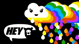 Hey Bear Sensory Rainbow Clouds Fun Animation And Music 