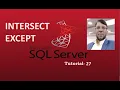 SQL Server Tutorial-27 Intersect Except Aksadur Bangla