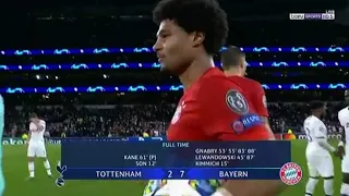 اهداف مباراة بايرن ميونيخ و توتنهام ضمن مباريات دوري أبطال أوروبا سقوط مفاجئ ل توتنهام امام بايرن مي 