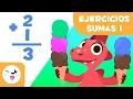 Ejercicios de SUMAS para ninos - Aprende a sumar con Dino