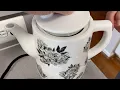 BELLA 1 5 Liter Electric Ceramic Tea Kettle with Boil Dry Protection Detachable Swivel Base
