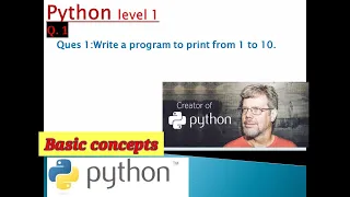 Program to print First 10 Natural numbers using While loop in python by with asifkbs25 Q1