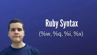 Understanding Ruby Percent Syntax w q x